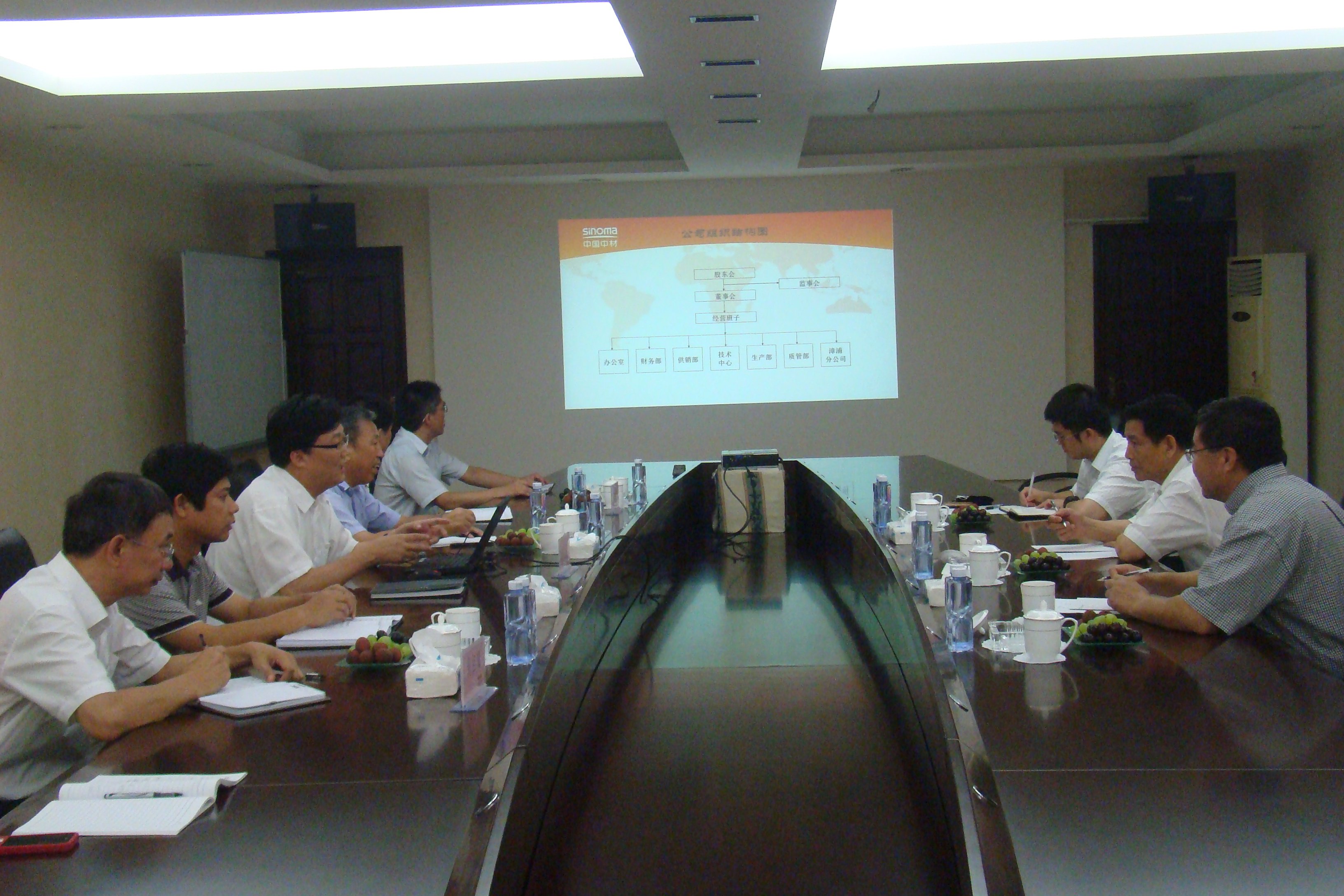 中國建材聯合會會長喬龍德到公司調研